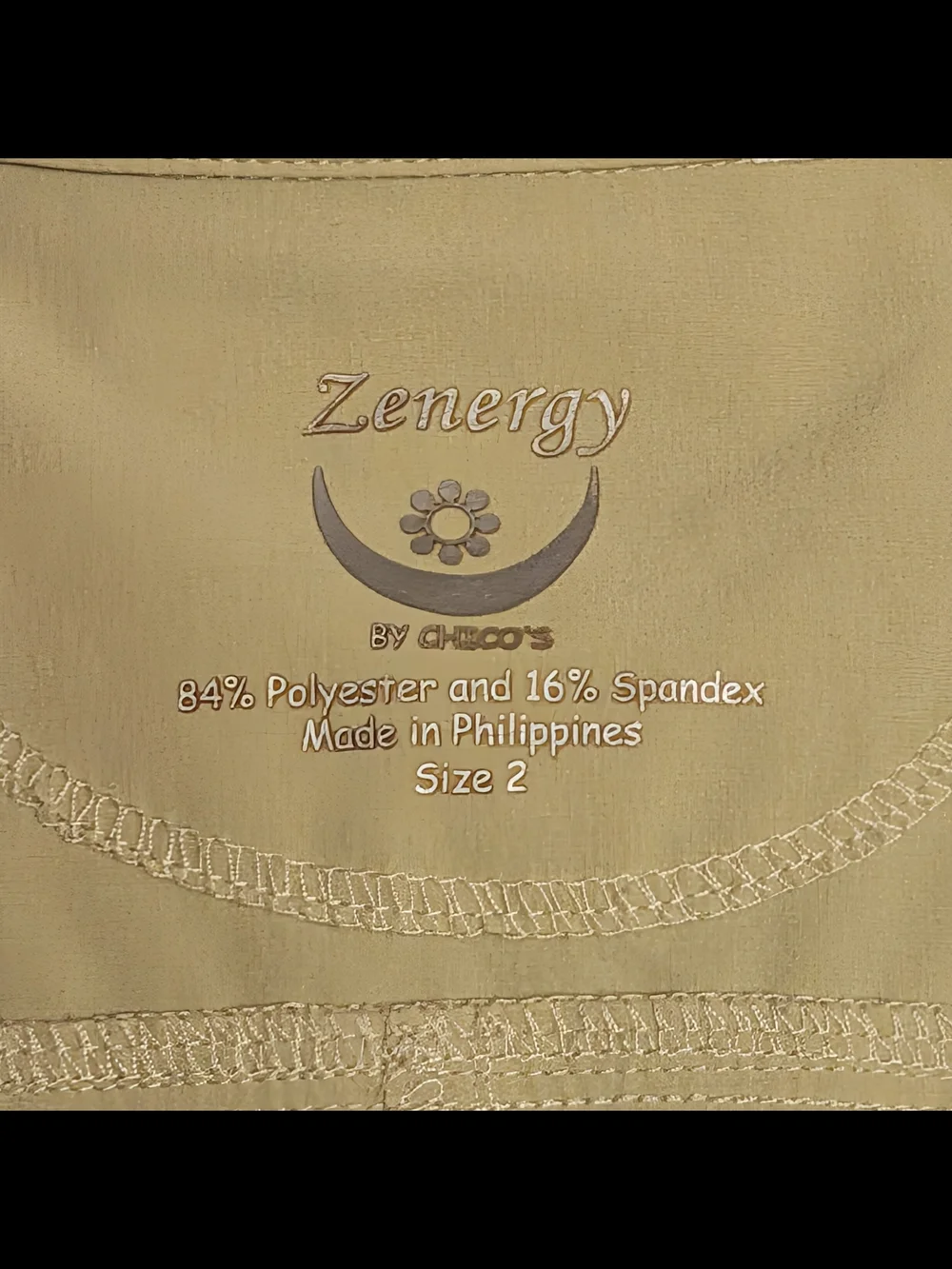 NWOT Zenergy by Chico's Full Zip Performance Track Jacket Sage Green Size 2 L/XL